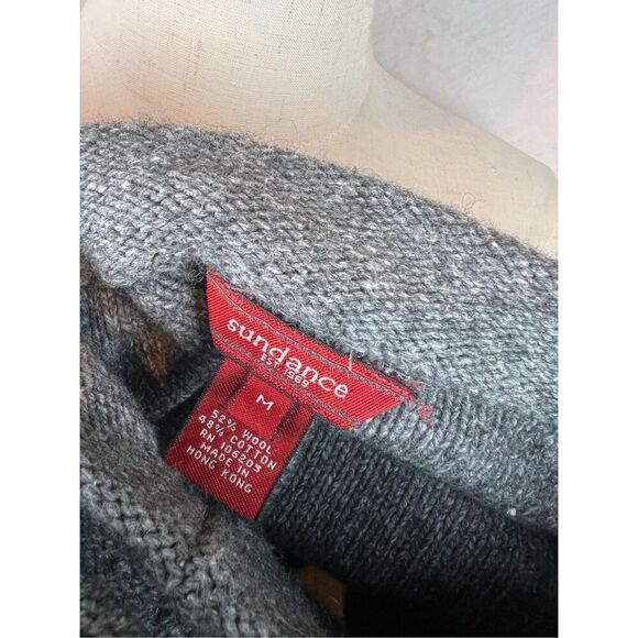Sundance Gray Wool and Cotton Sweater Size Medium - Picture 5 of 5